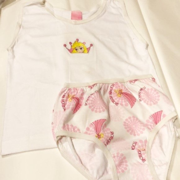 Disney Other - Tank & panty 2 piece set Disney Princess girls new size 4 cotton weight 30-38lbs